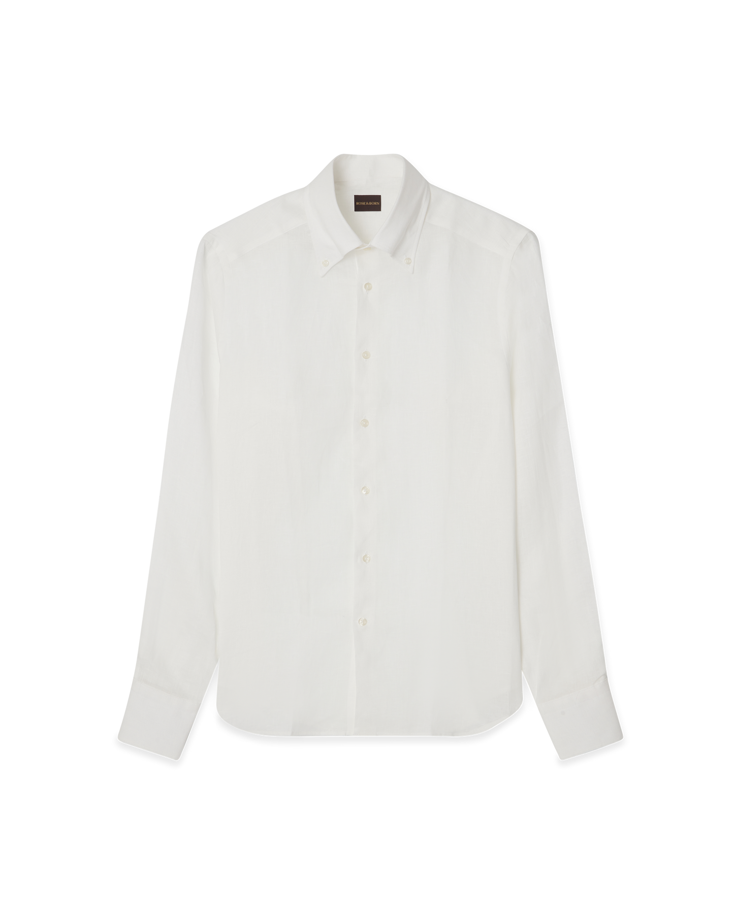 Skjorta Button-Down Linne Vit