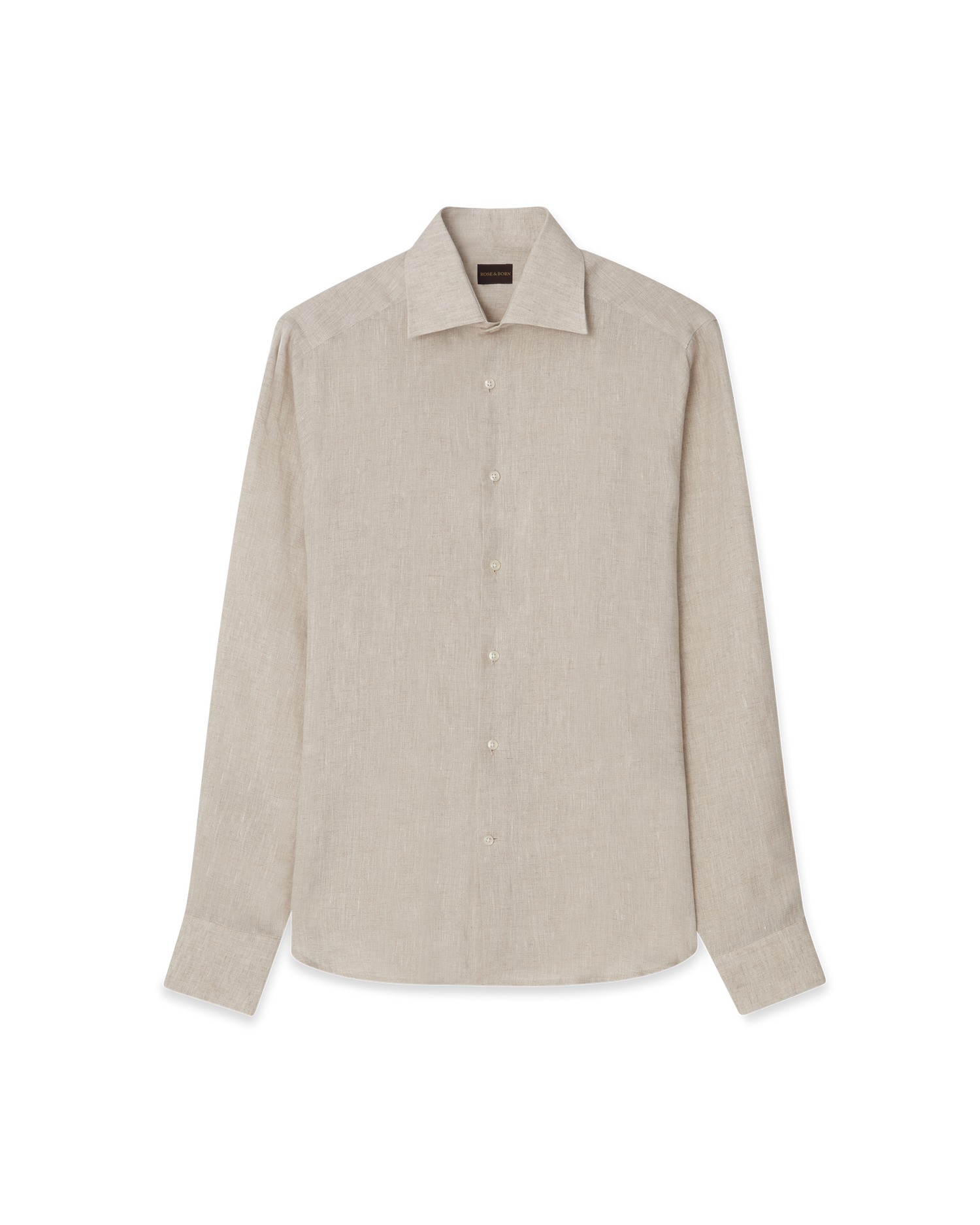 Skjorta Linne Sand