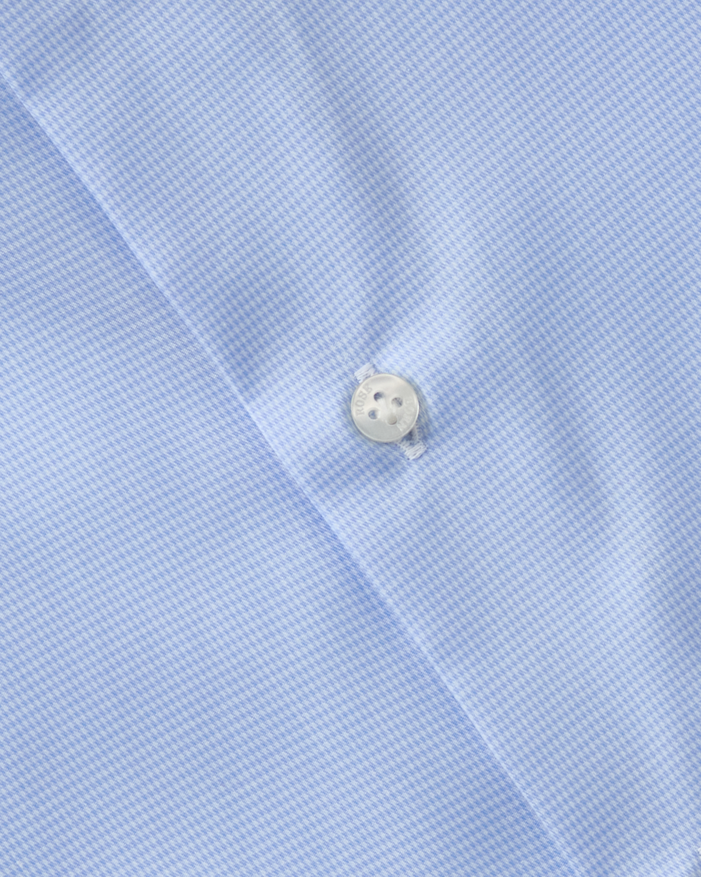 Dogtooth Cotton Shirt Light Blue