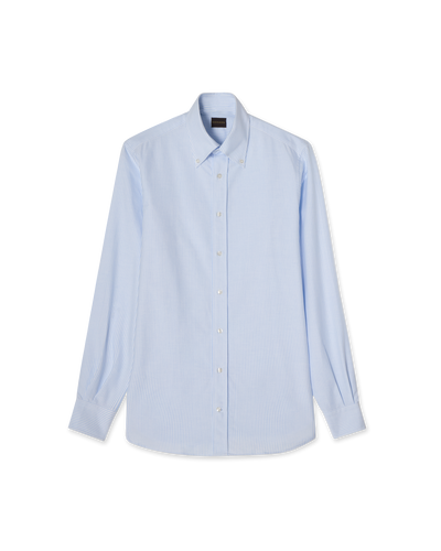 Oxford Button-Down Shirt Light Blue Stripe