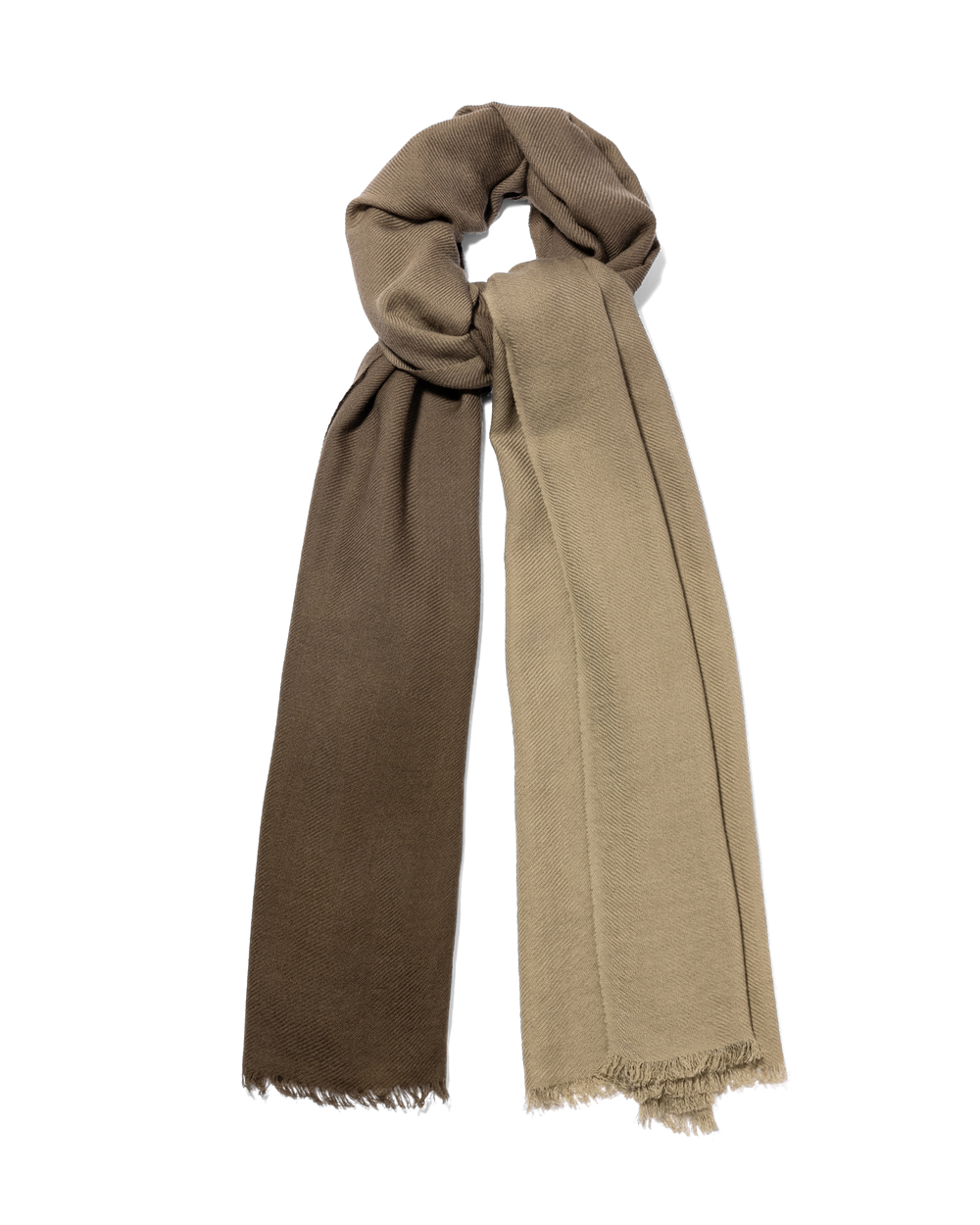 Twill Cashmere Scarf Shaded Olive