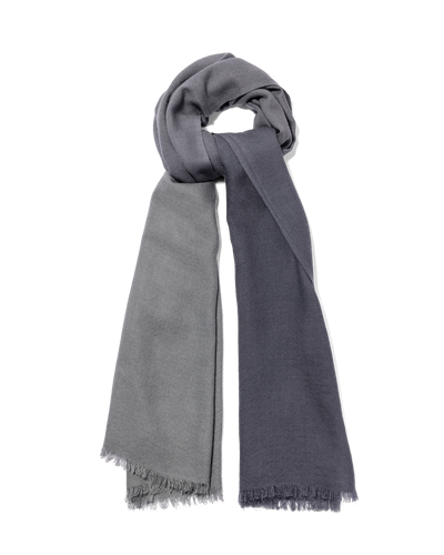 Twill Cashmere Scarf Shaded Blue