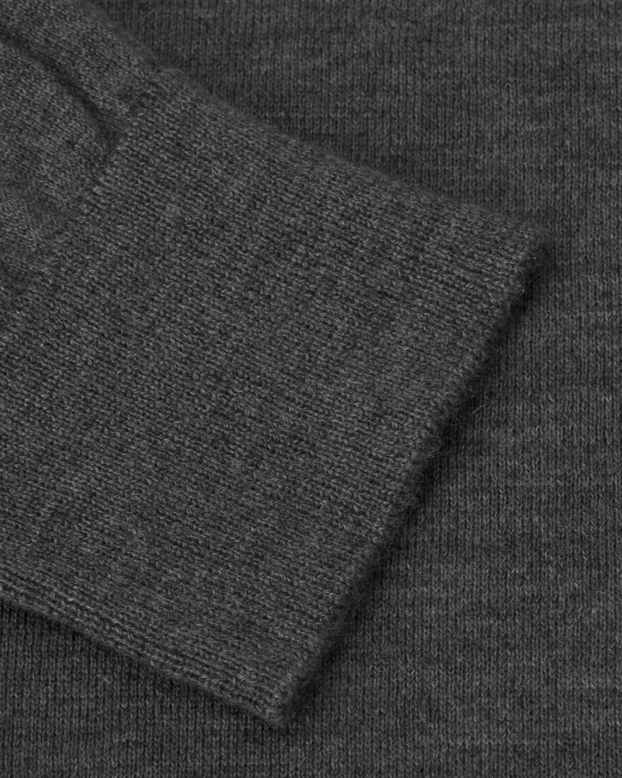 Grey Crew Neck Cashmere Sweater