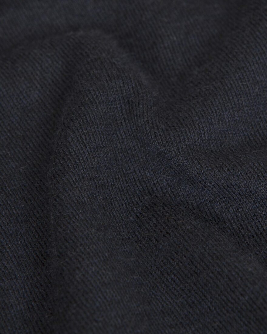Half-Zip Cashmere Sweater Navy