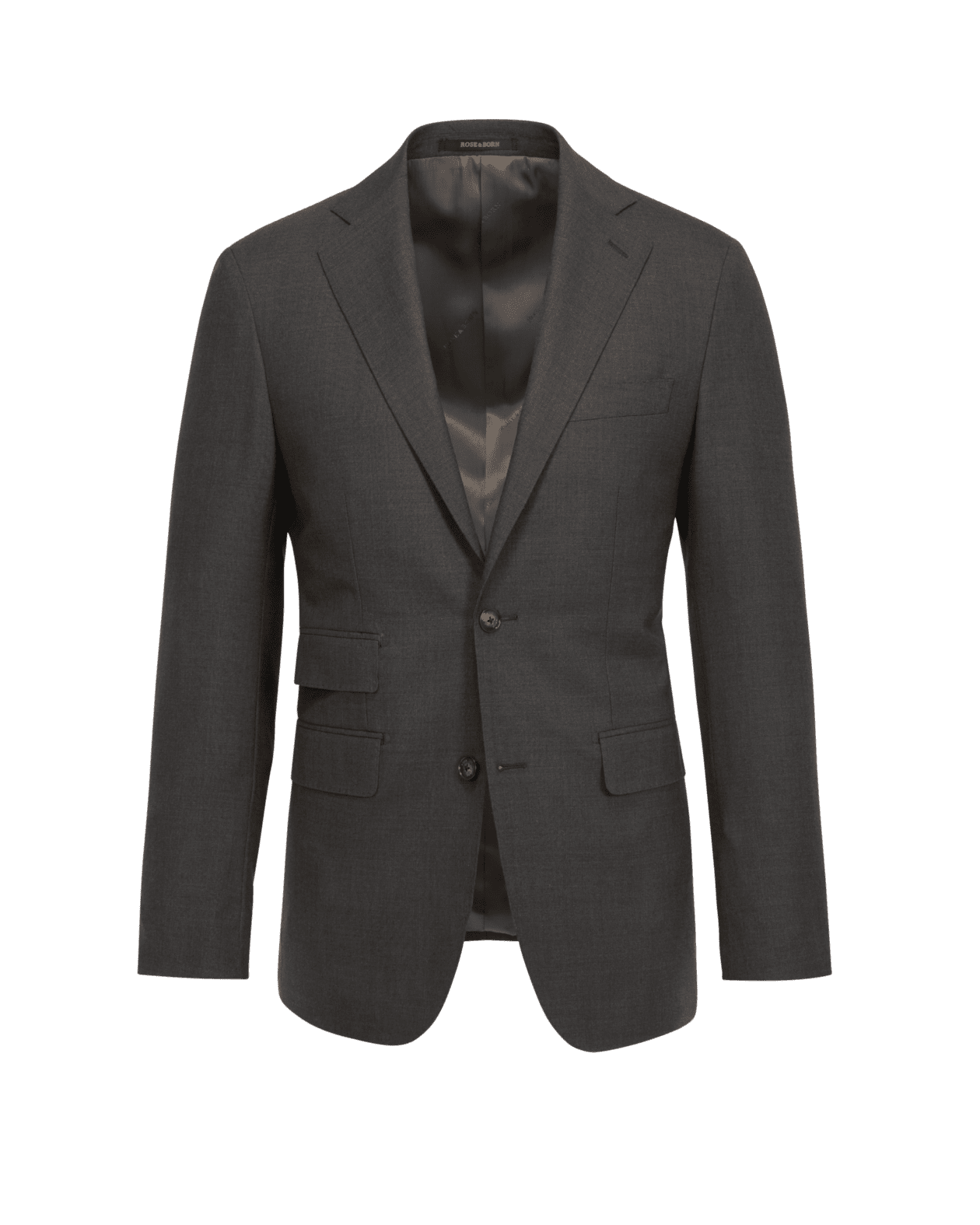 Hopsack Wool Suit Grey