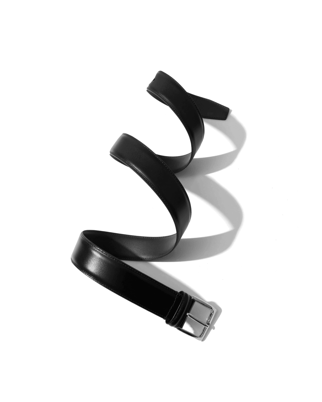 Black Calf Leather Belt