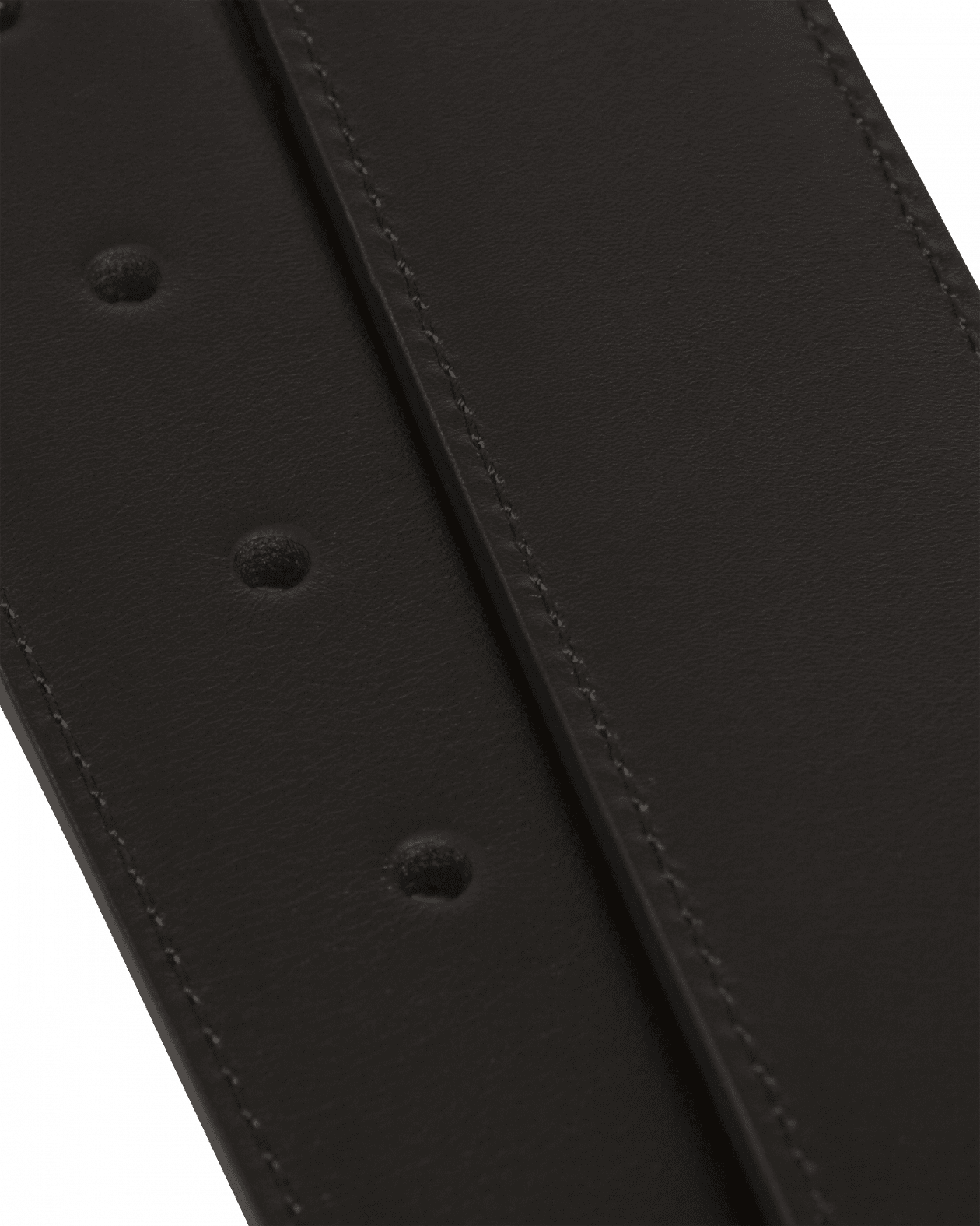 Black Woven Leather Belt