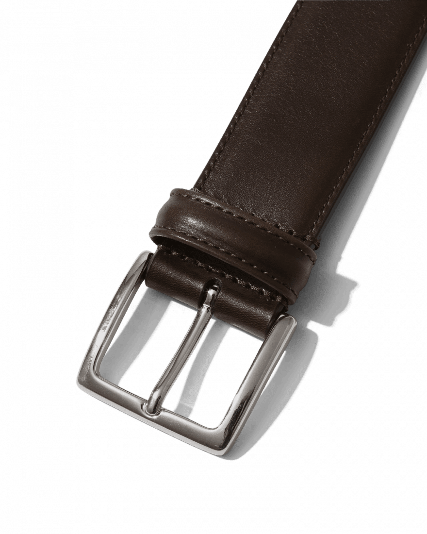 Calf Leather Belt Brown