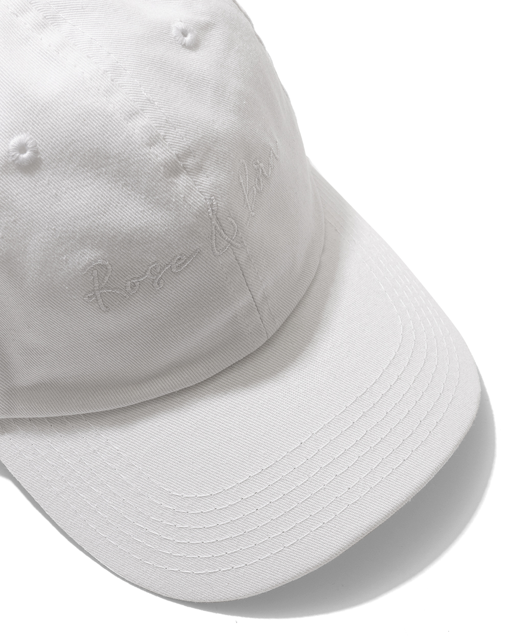 Raw White Cotton Twill Cap