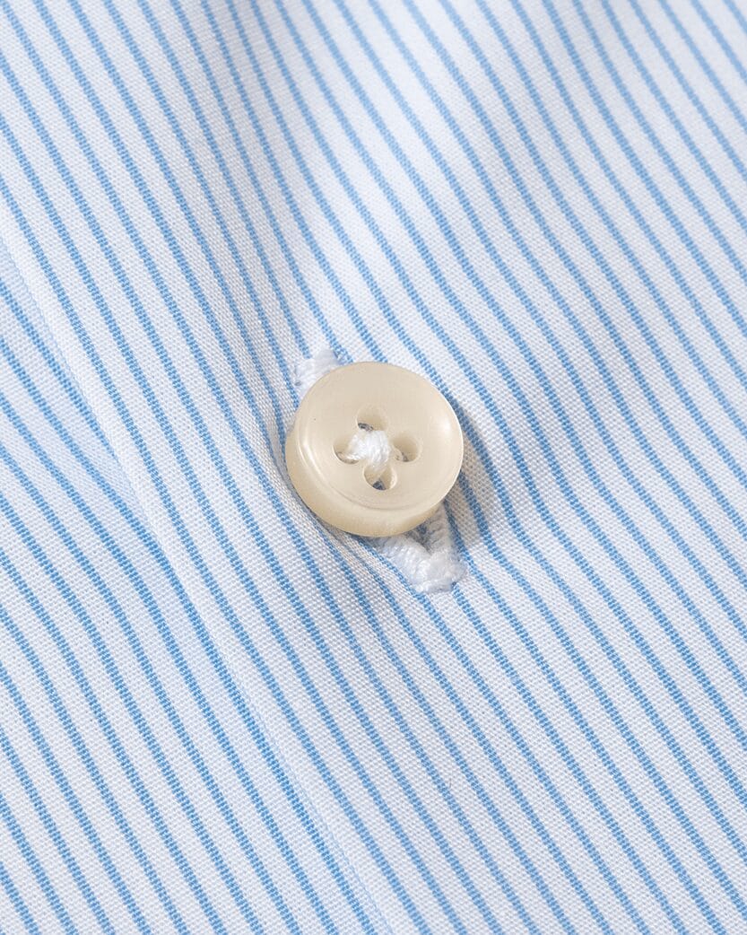 Light blue Micro Stripe Cotton Shirt