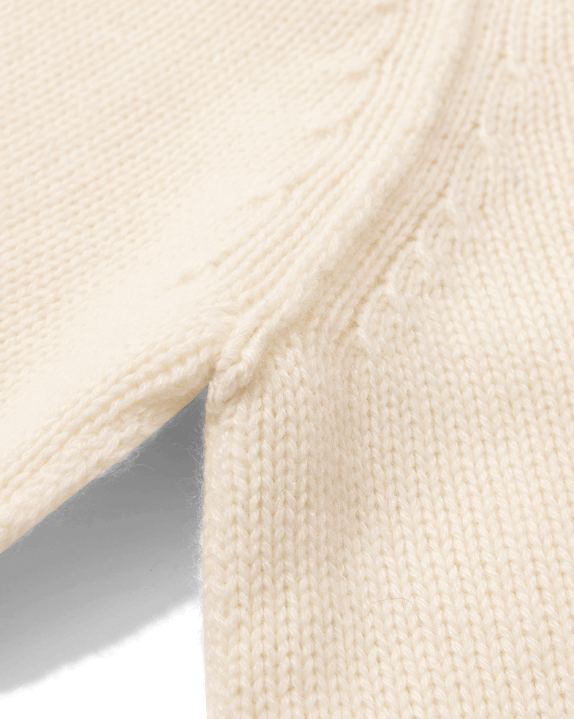 5 Gauge Turtleneck Cashmere Sweater Off White
