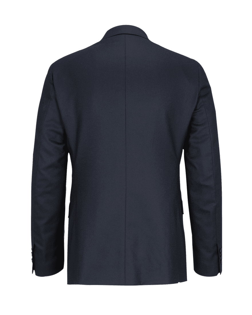 Navy Wool Flannel Suit