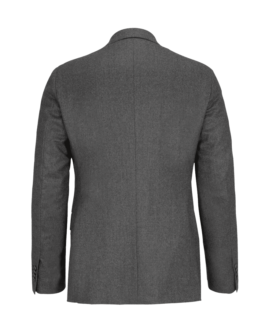 Grey Wool Flannel Suit