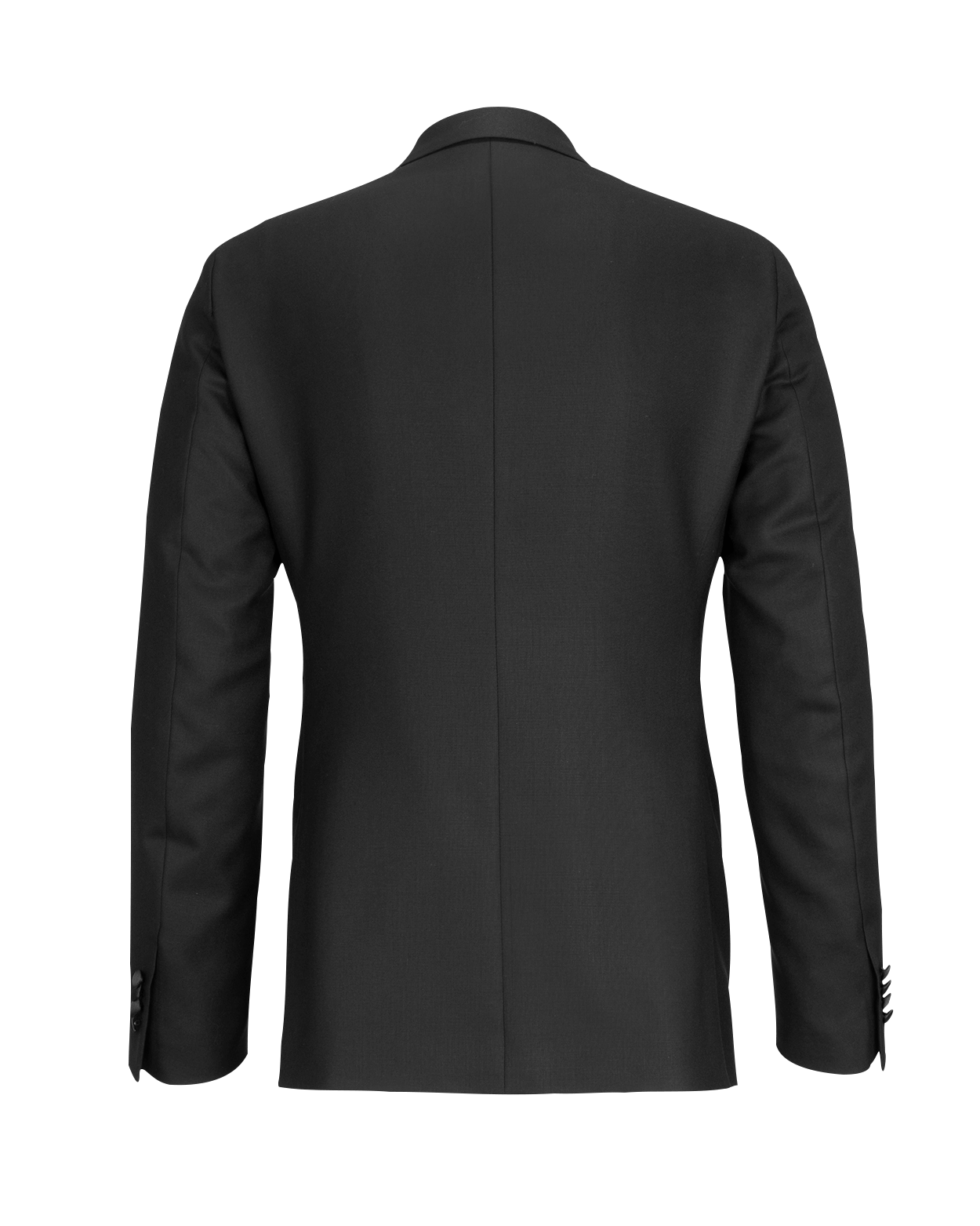 Wool Tuxedo Double-Breasted Black