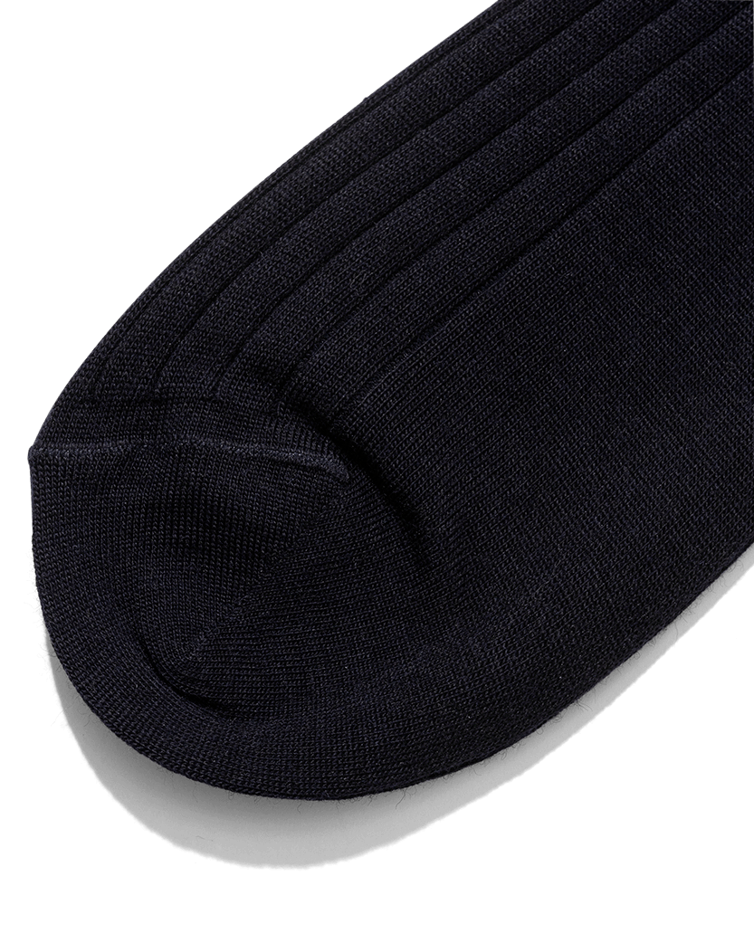 Wool Ankle Socks Navy