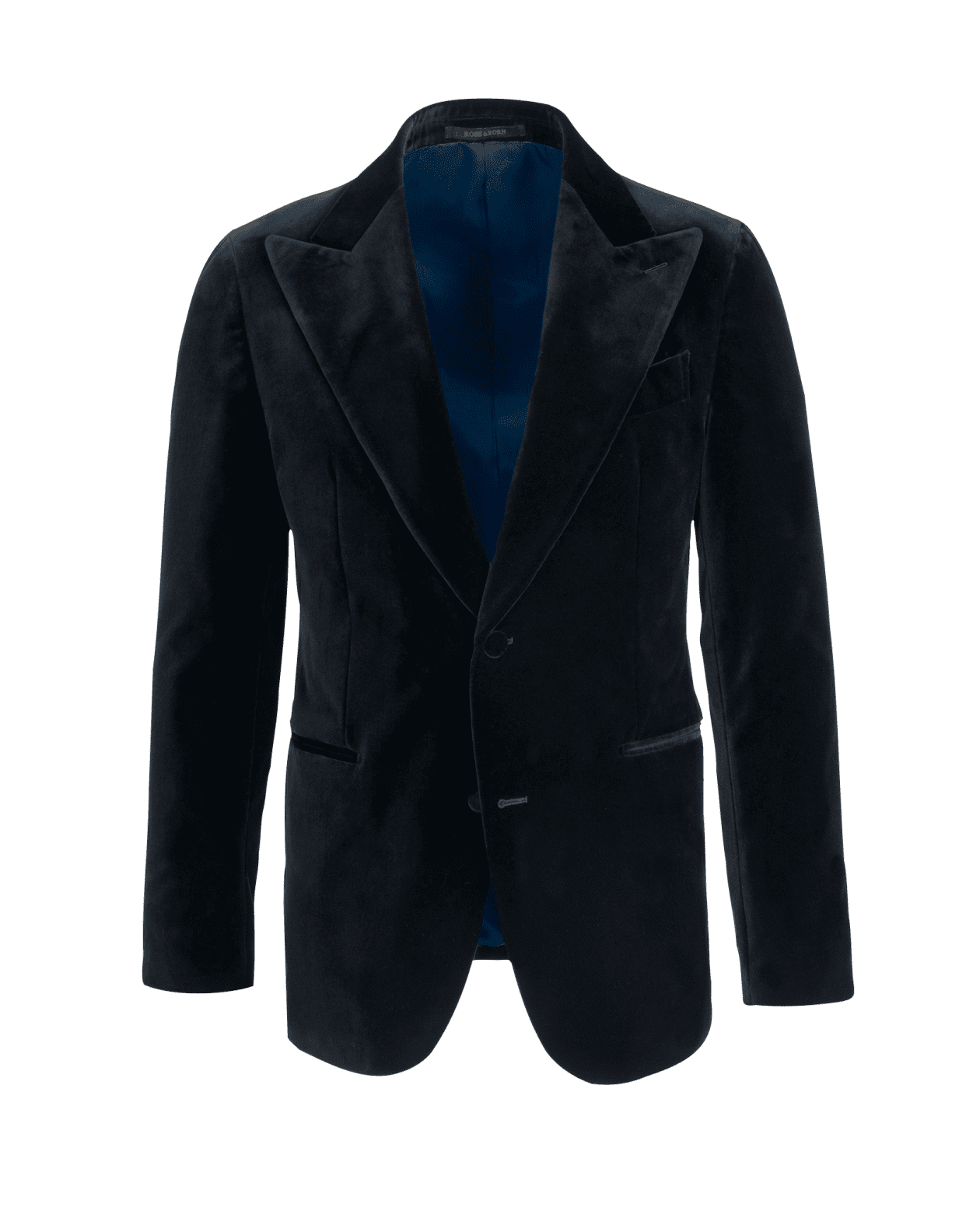 Navy Velvet Tuxedo Jacket