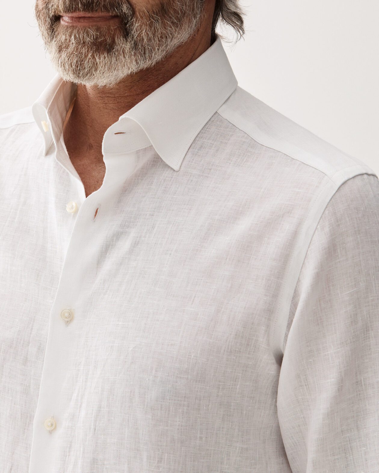 Tailored Linen Shirt White