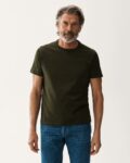Olive Green mercerized cotton T-shirt