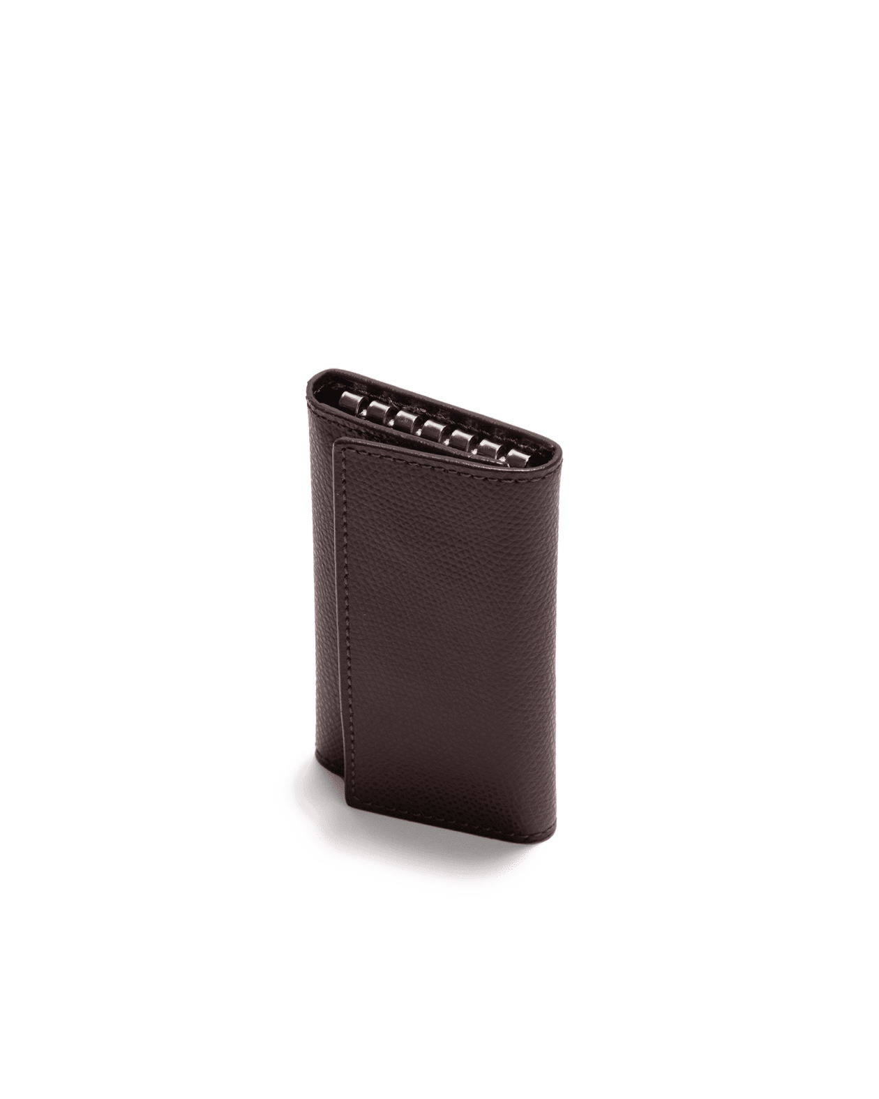 Key Holder Brown Saffiano Leather