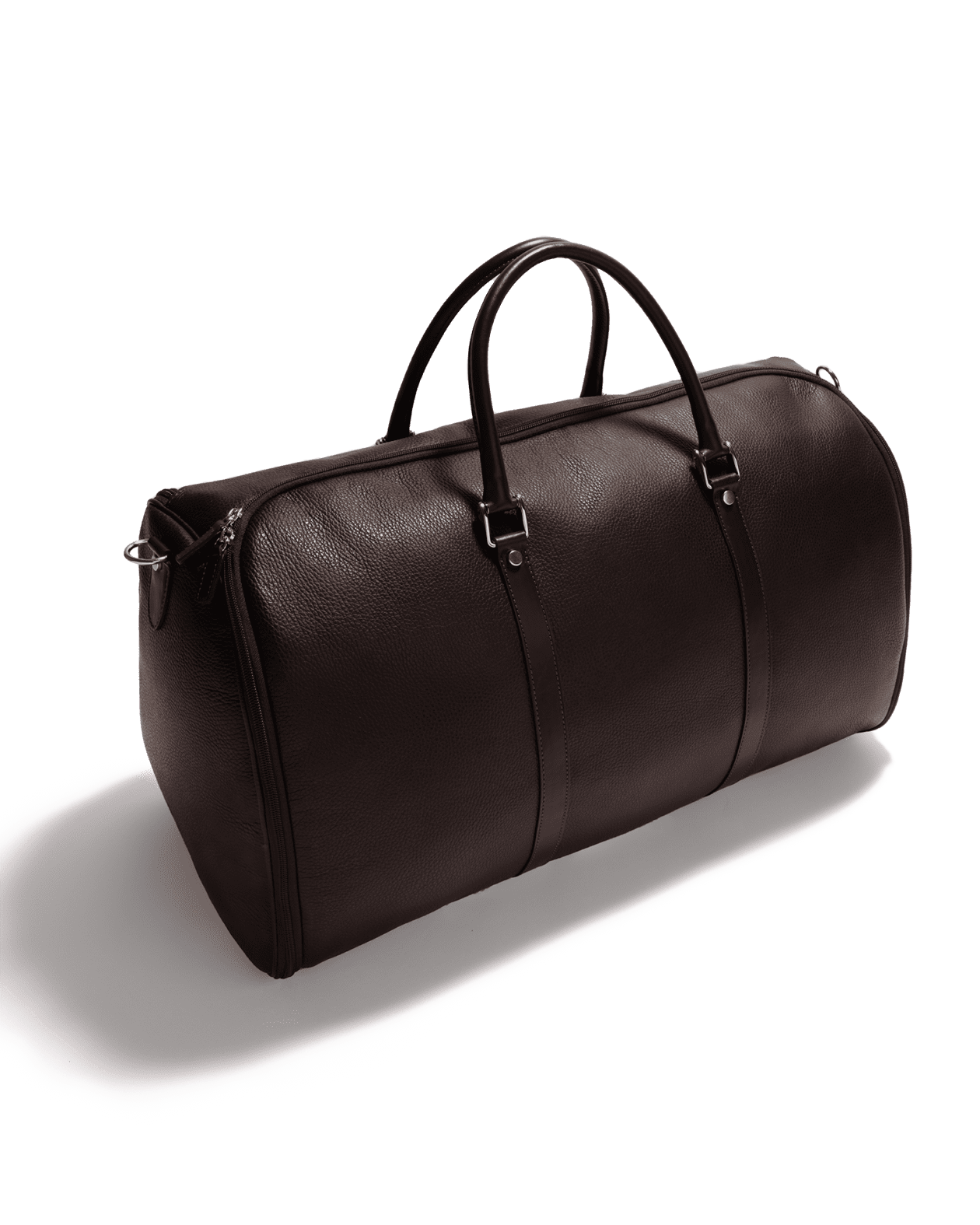 Garment Bag Calf Leather Brown