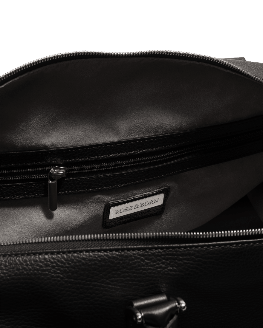 Weekend Bag Calf Leather Black
