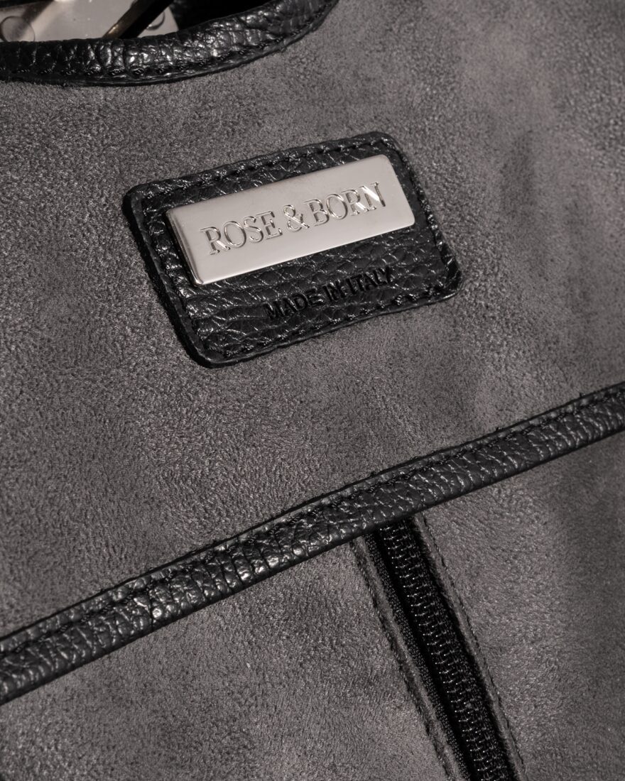 Garment Bag Calf Leather Black