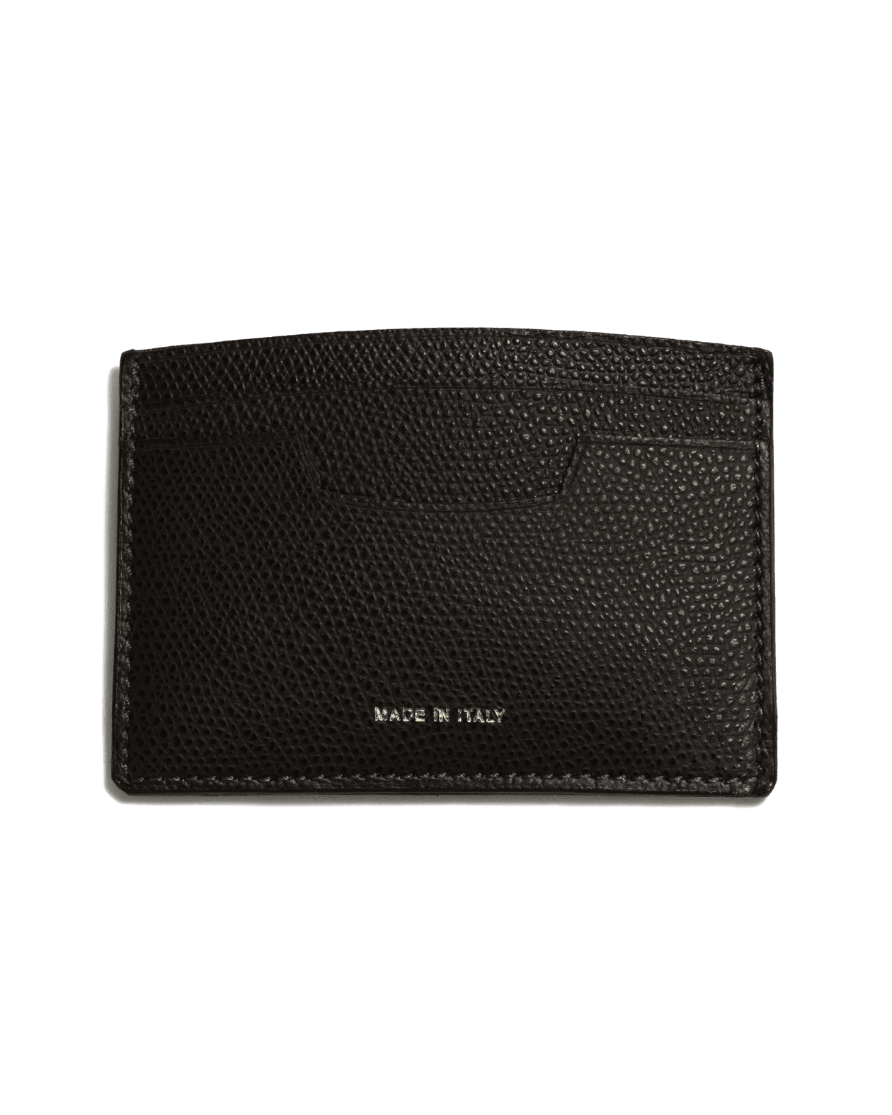 Credit Card Holder Saffiano Leather Brown