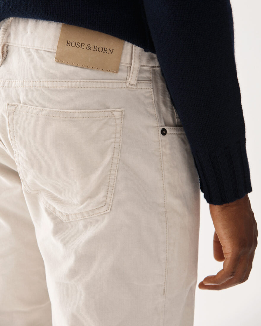 Pincord 5-pocket Trouser Cream