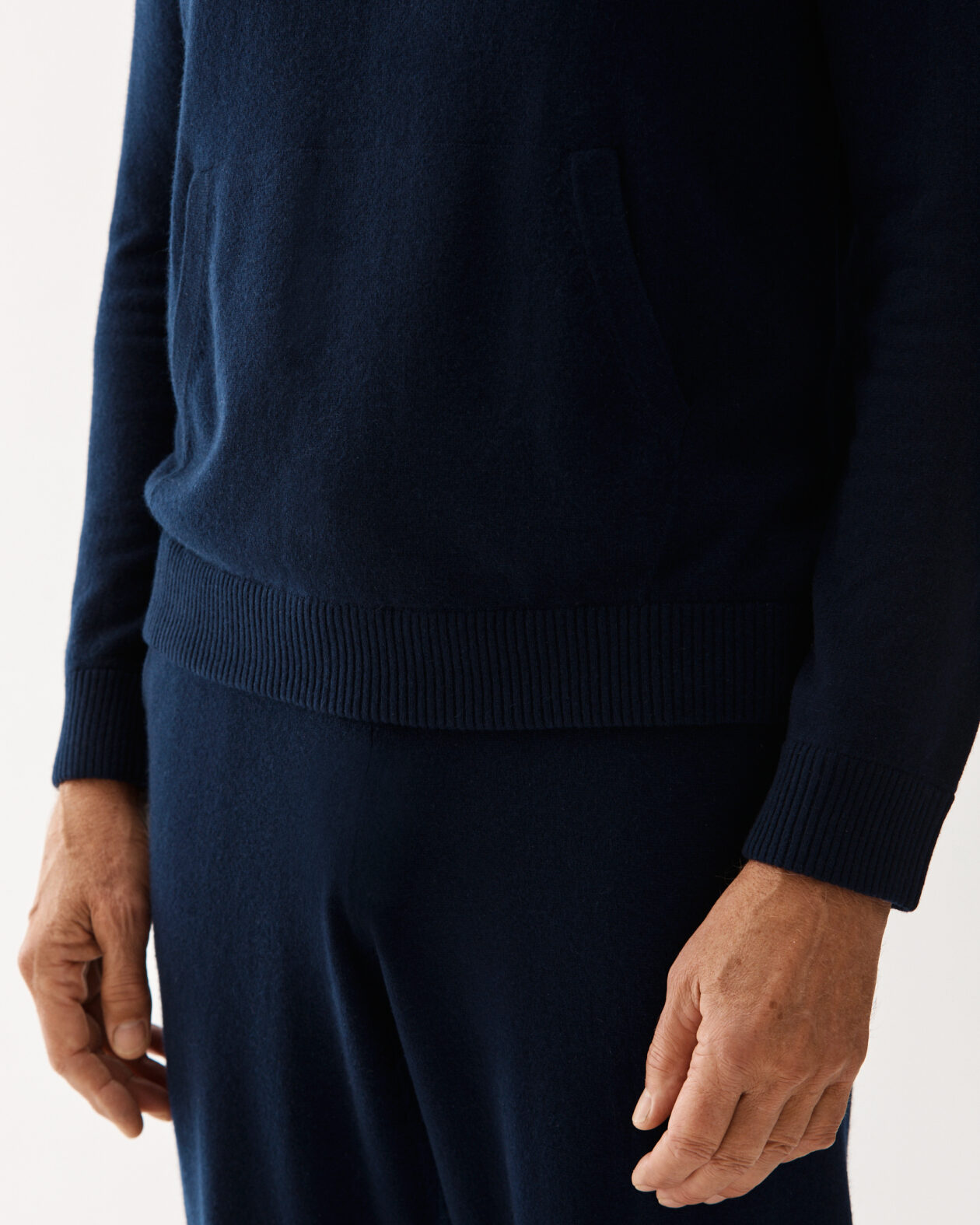Leisure Hood Baby Cashmere Sweater Navy