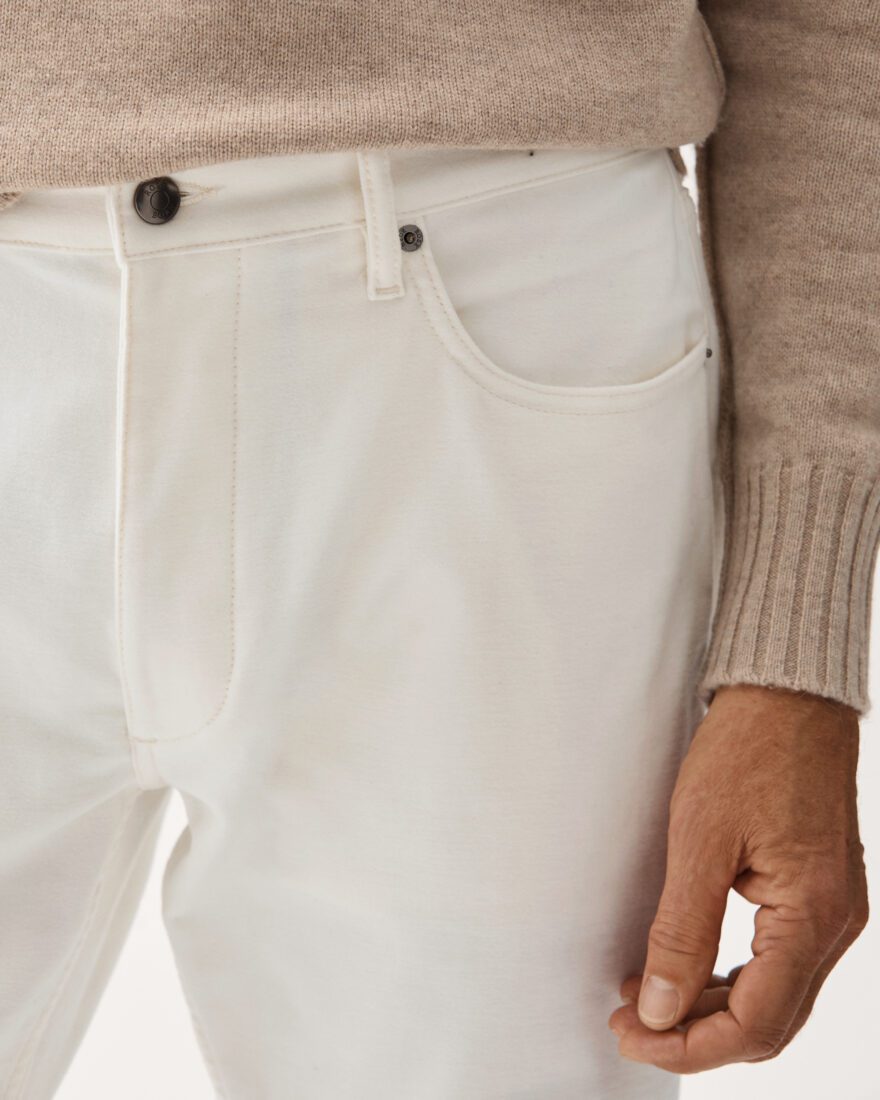 Moleskin 5-pocket Trouser Off White