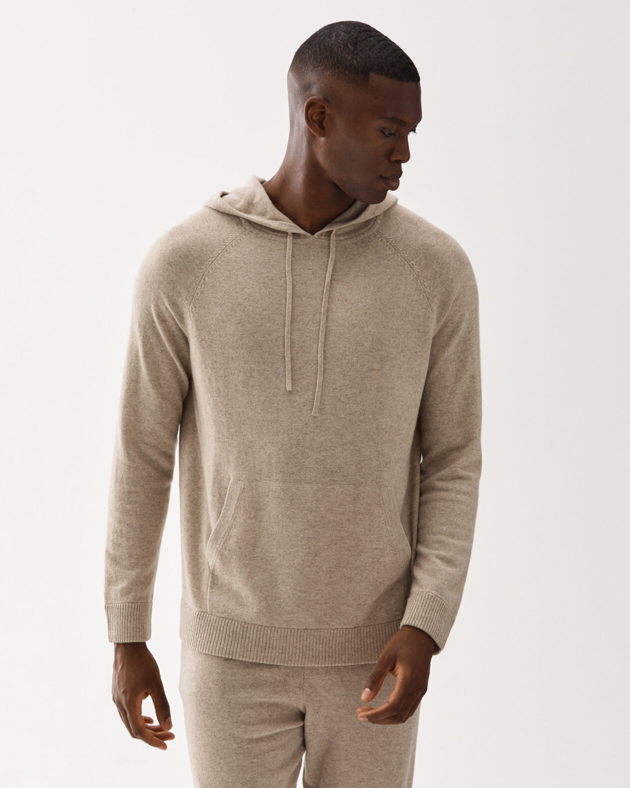 Leisure Hood Baby Cashmere Sweater Sand