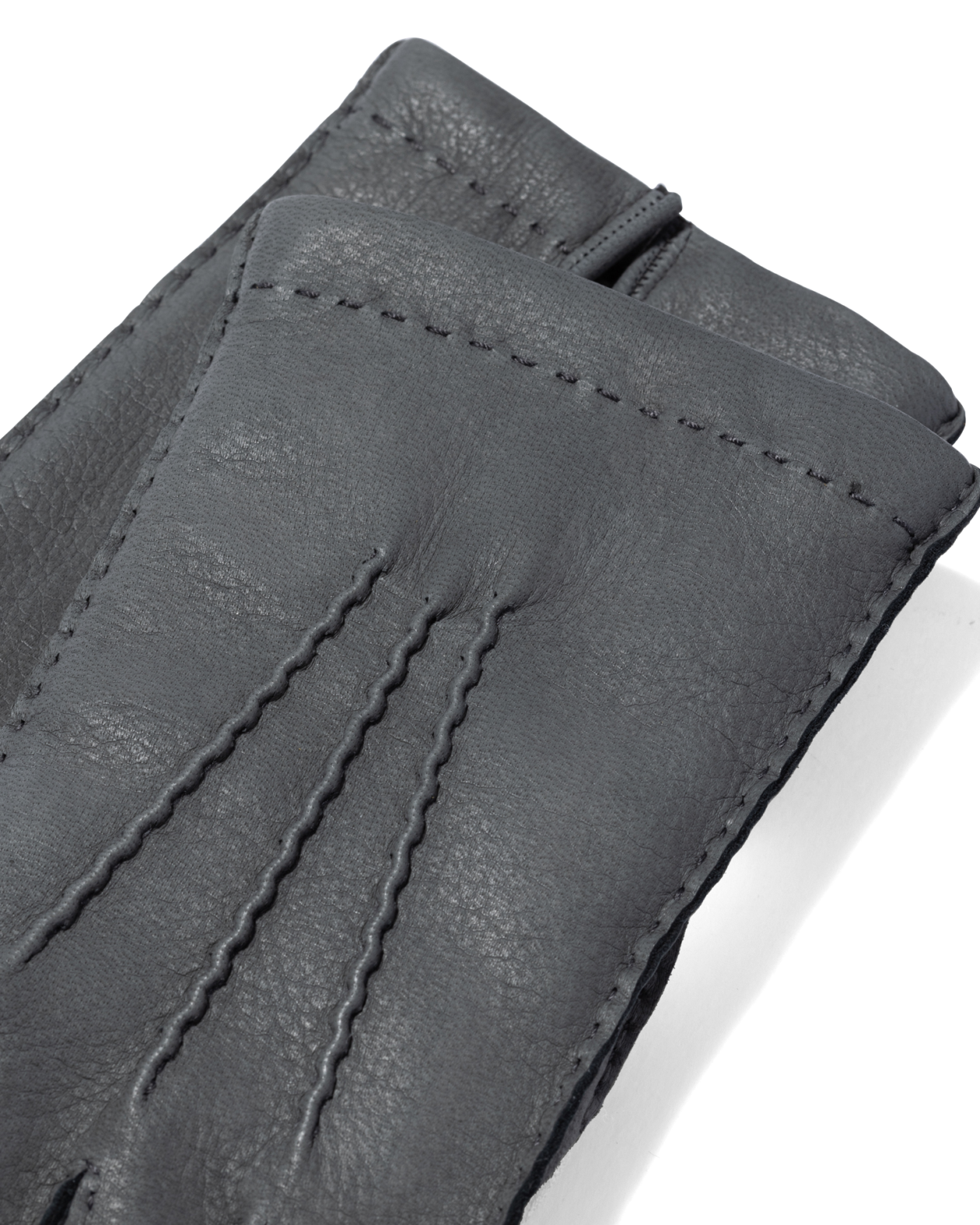 Deer Leather Gloves Grey