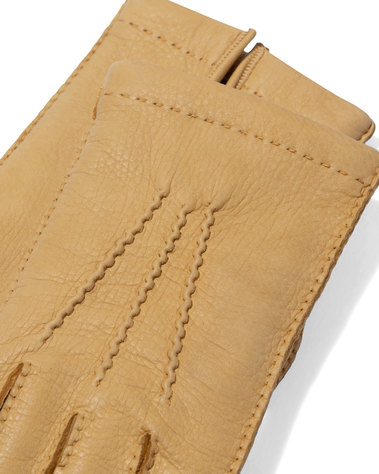 Deer Leather Gloves Yellow