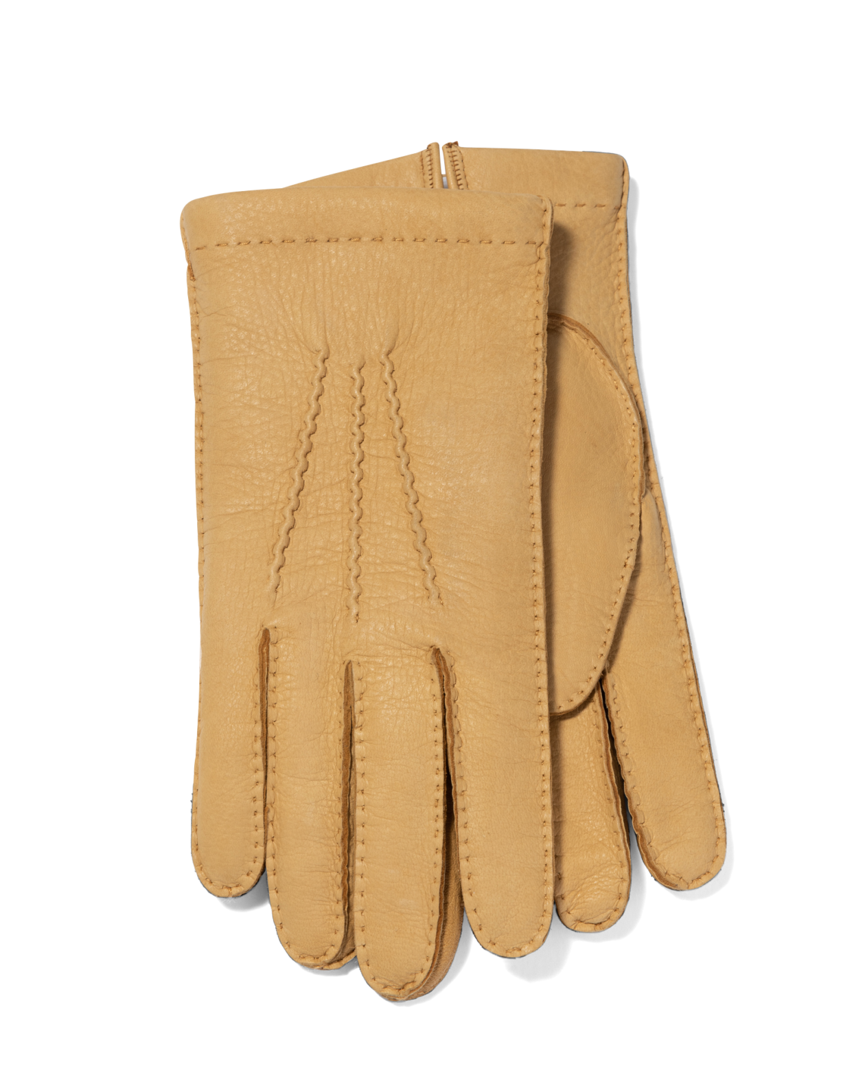 Deer Leather Gloves Yellow