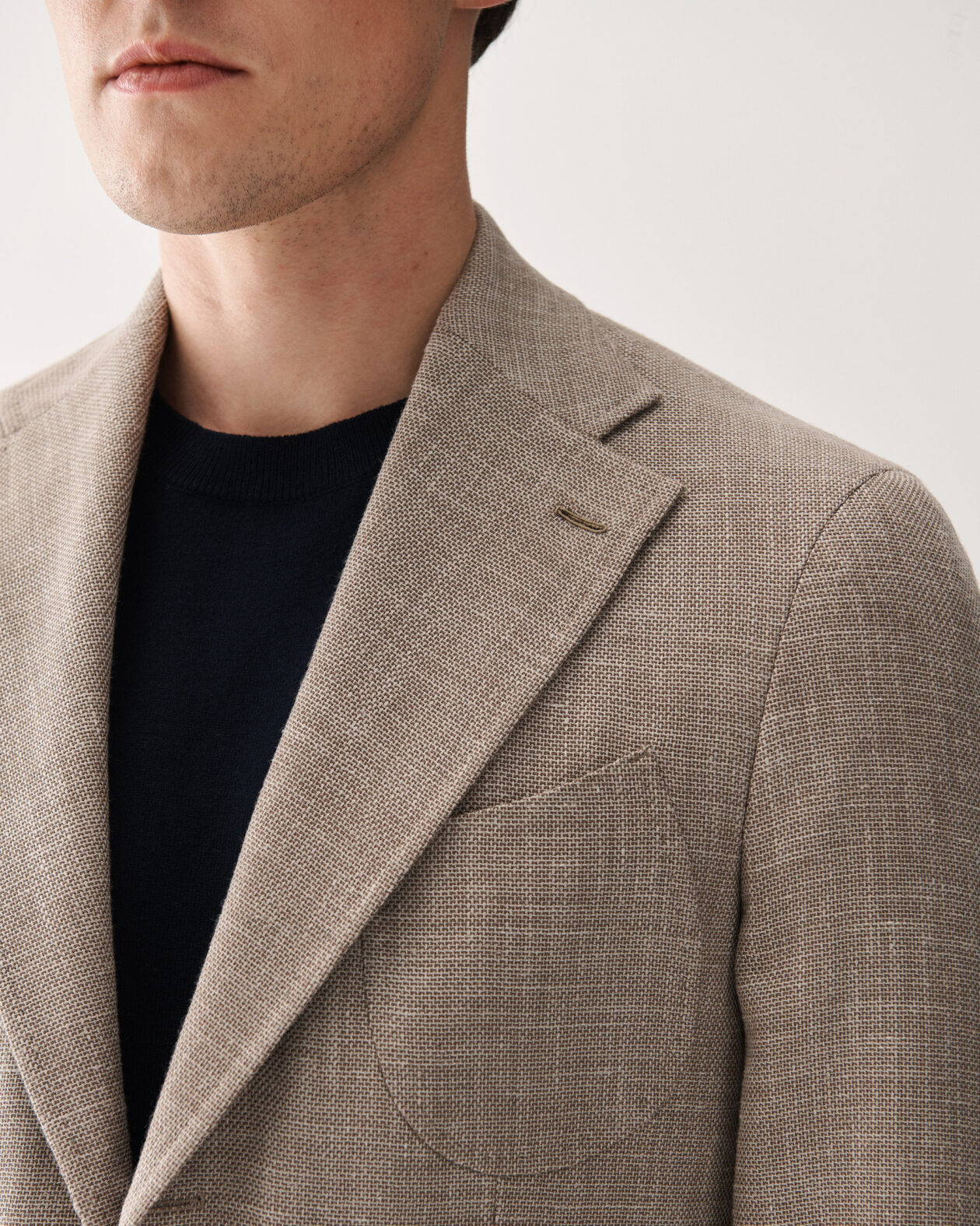 Mesh Wool Silk Linen Jacket Caramel – Coming Soon