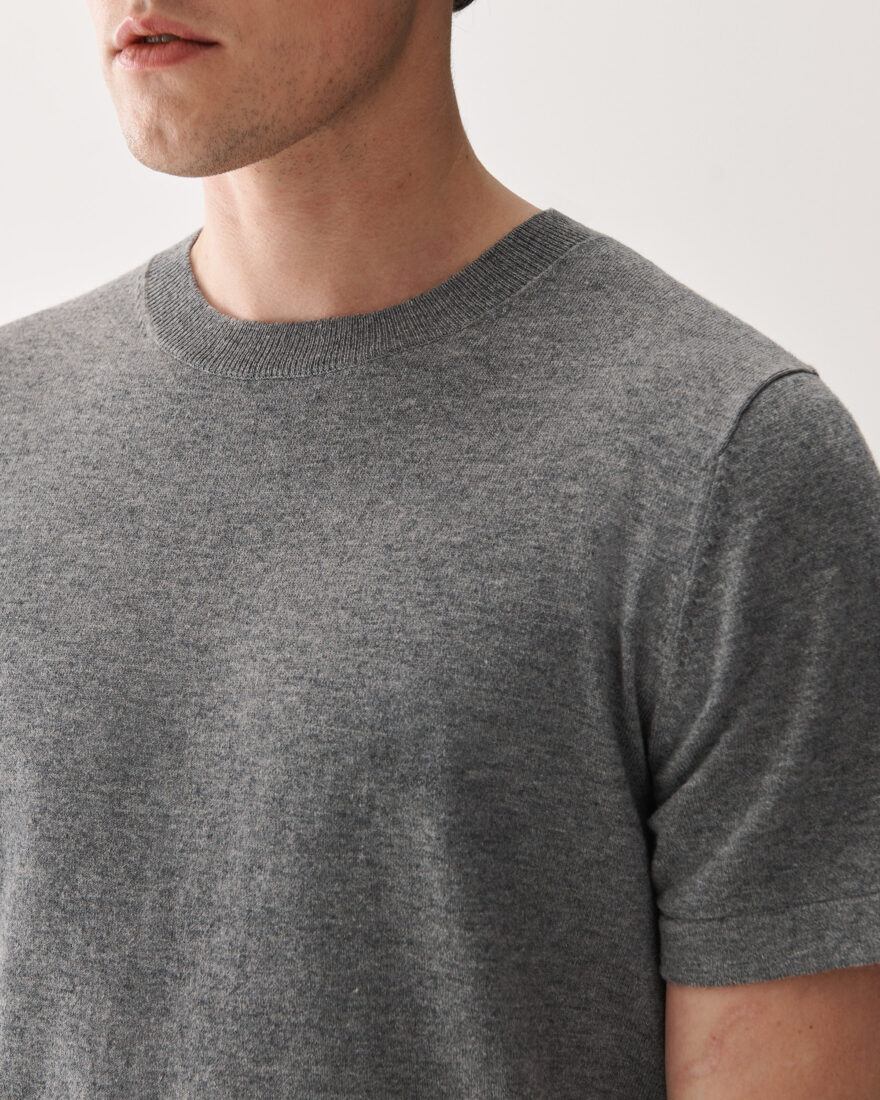 T-Shirt Merino Cotton Grey