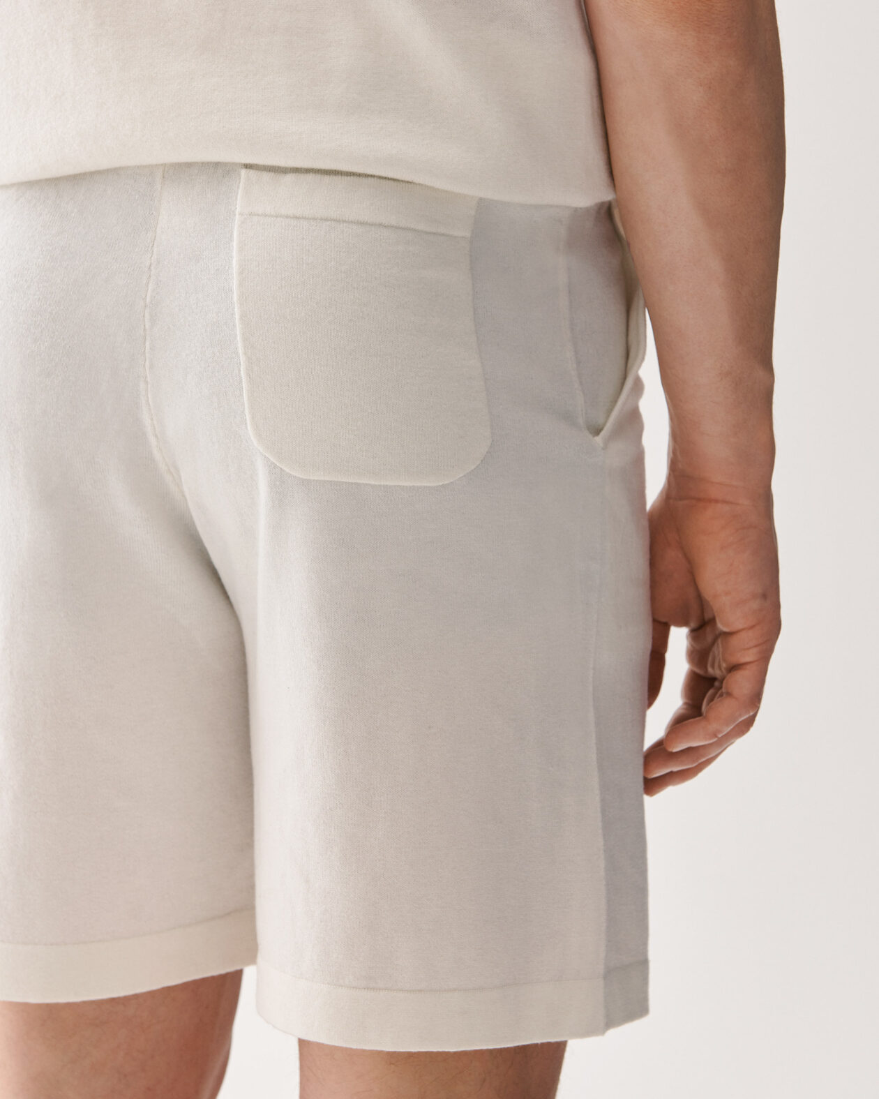 Shorts Merino Cotton Off-white