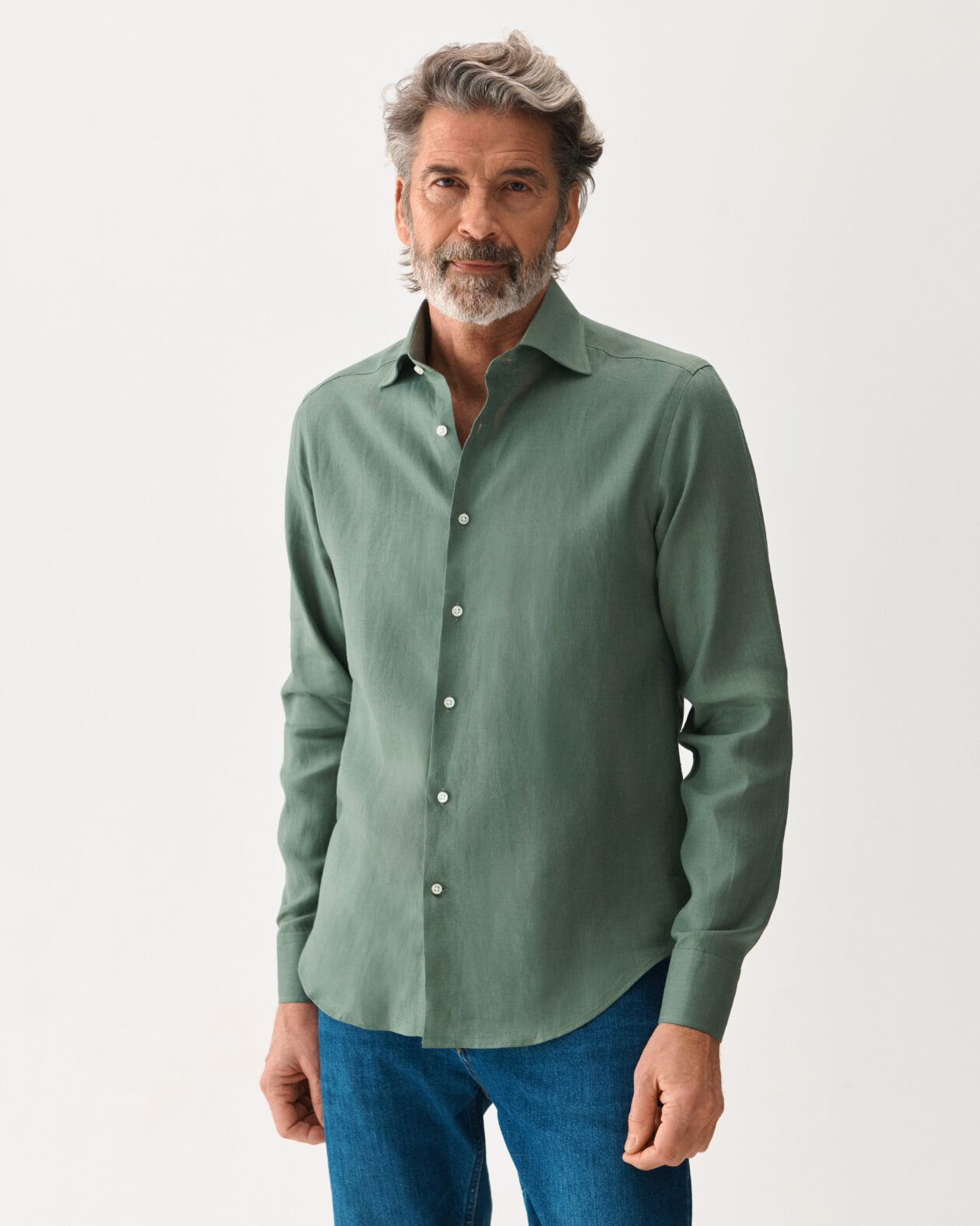 Linen Shirt Green