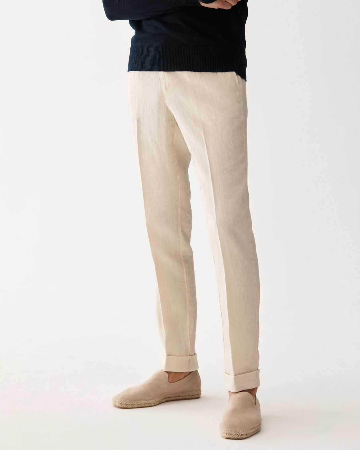 Tailored Linen Trouser Cream