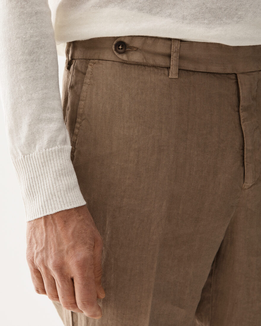Tailored Linen Trouser Beige