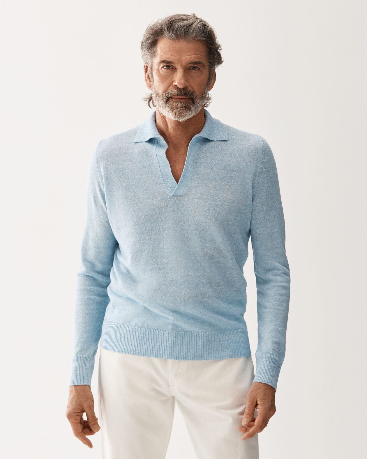Capri-tröja Ljusblå