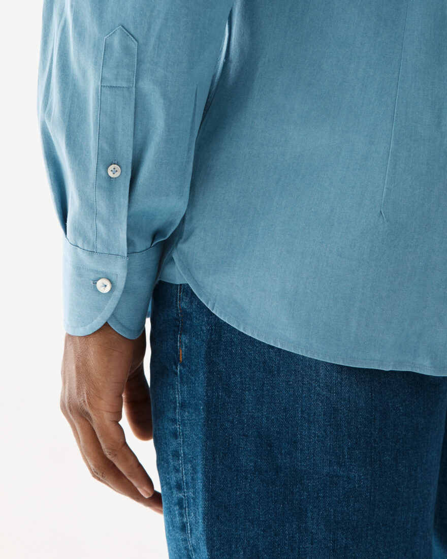 Denimskjorta Button-Down Ljusblå