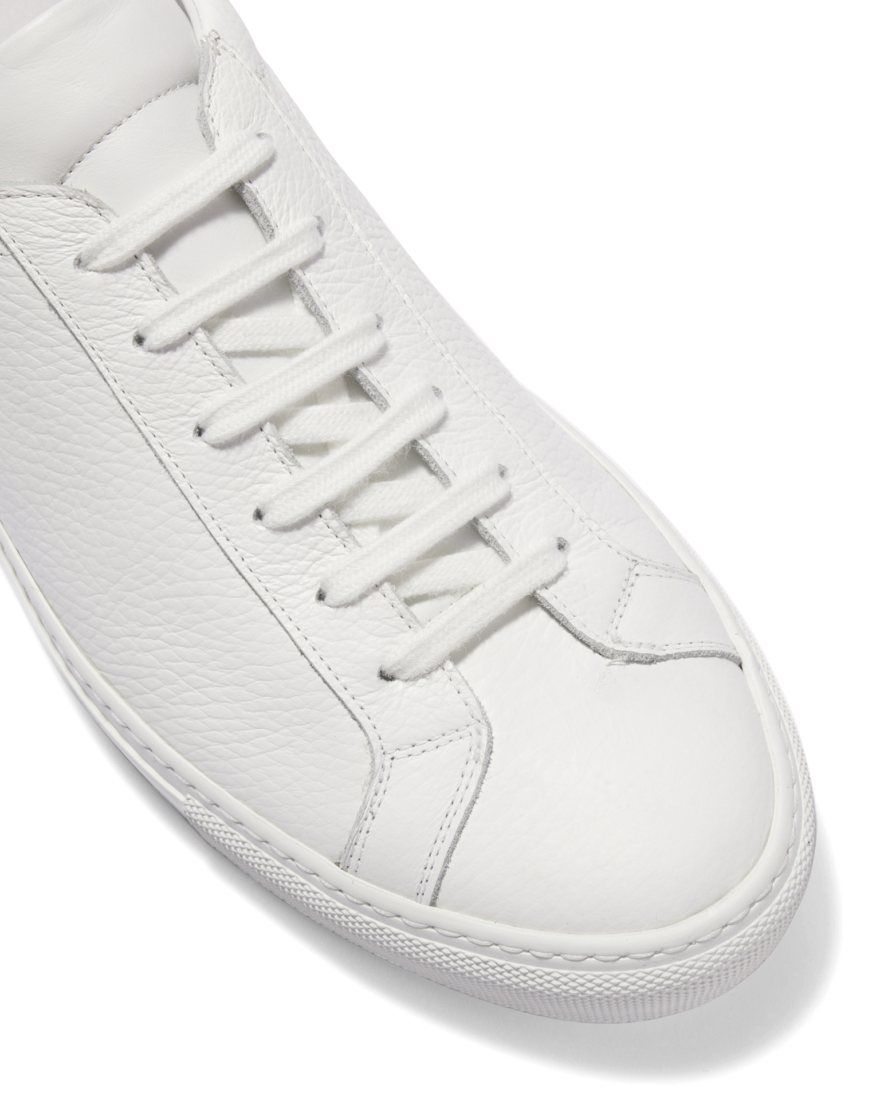 Sneaker Grained Calfskin White