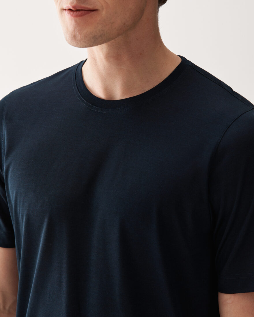 T-Shirt Silke Marinblå
