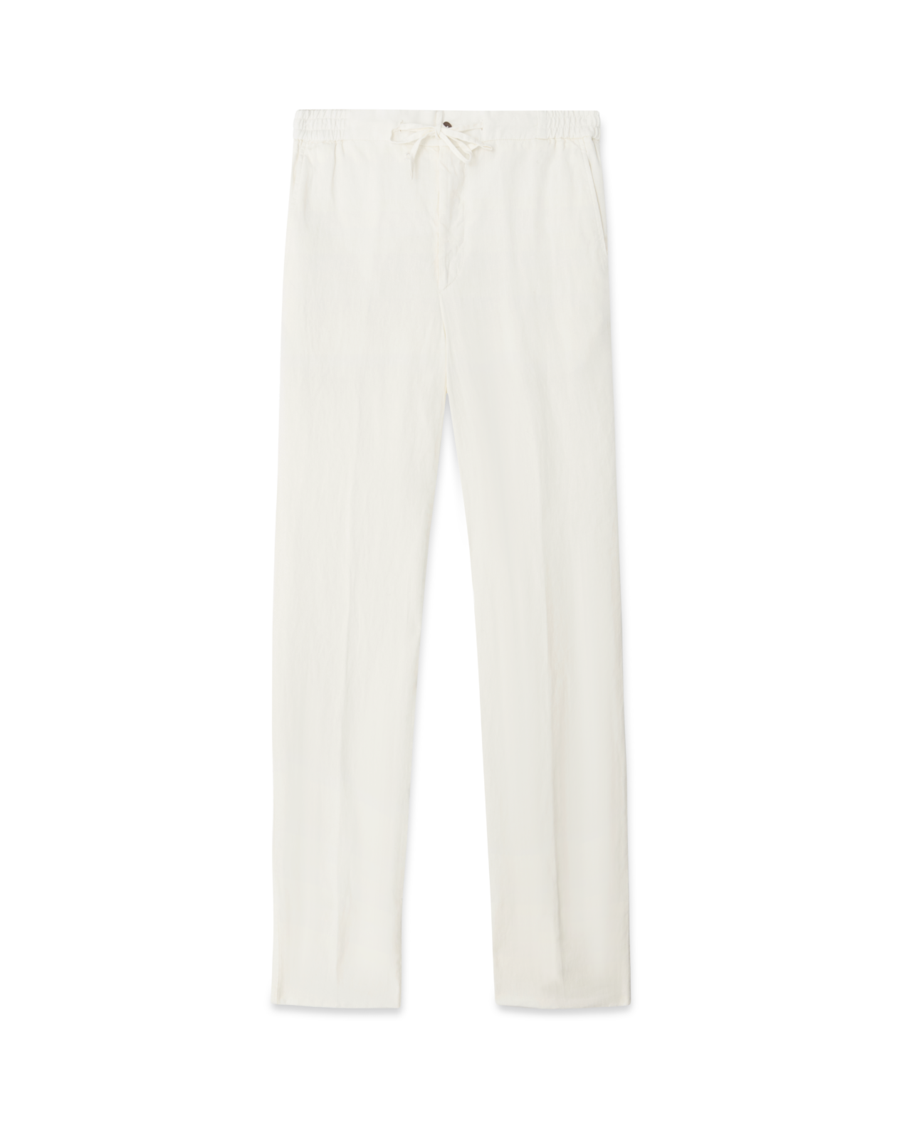 Drawstring Linen Trouser White