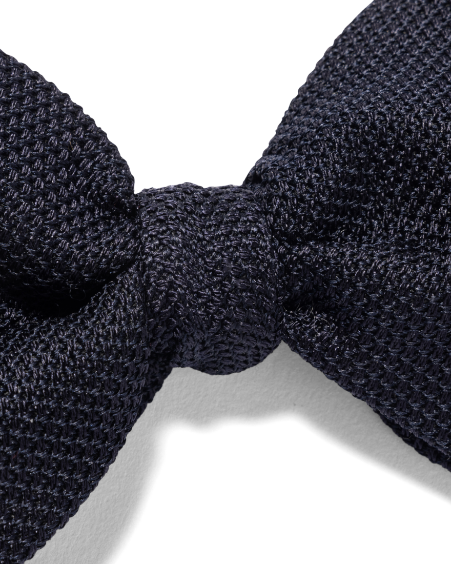 Classic Silk Piké Bow Tie Navy