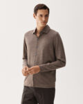Knitted Wool Shirt Taupe