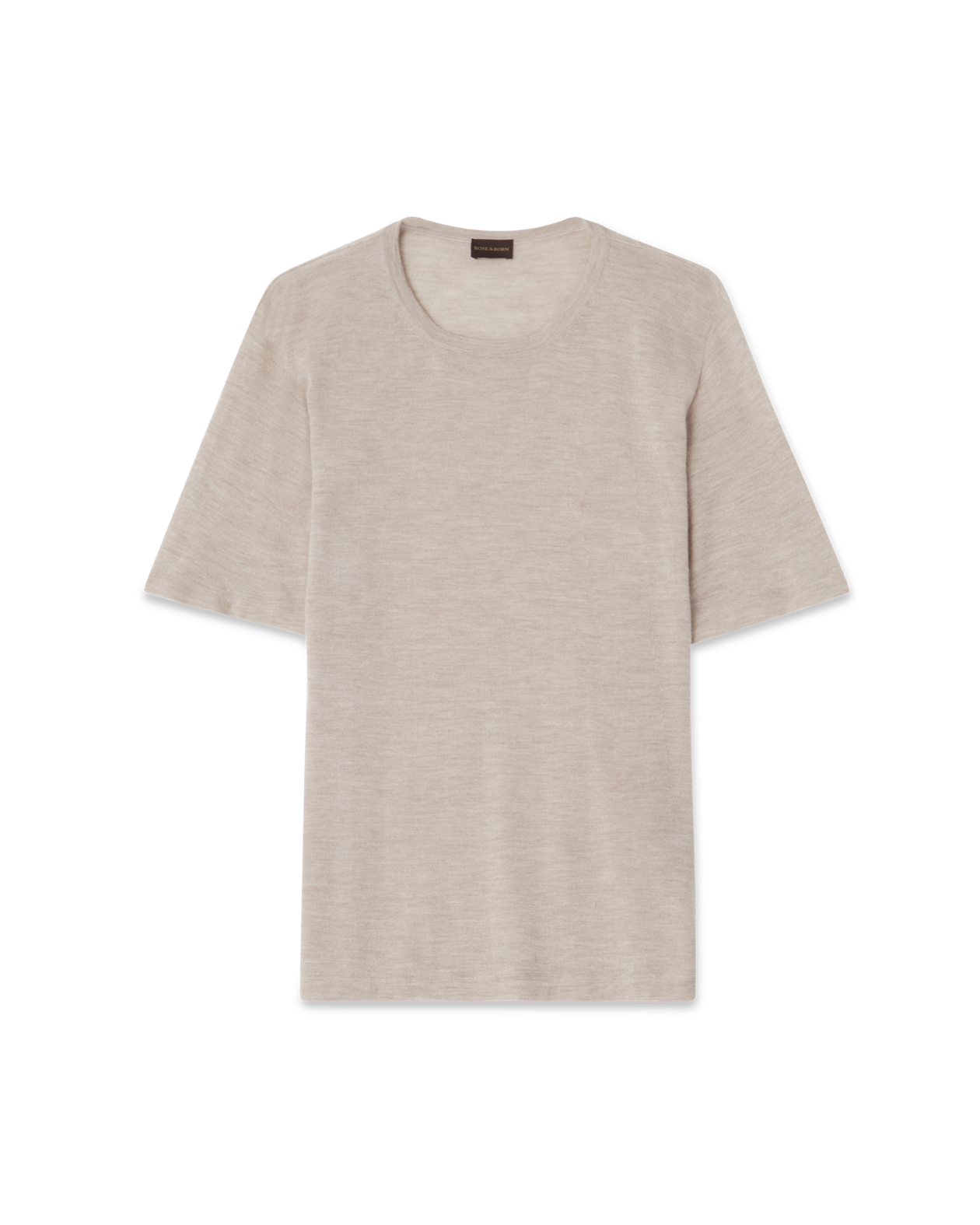 Cashmere Silk T-Shirt Beige