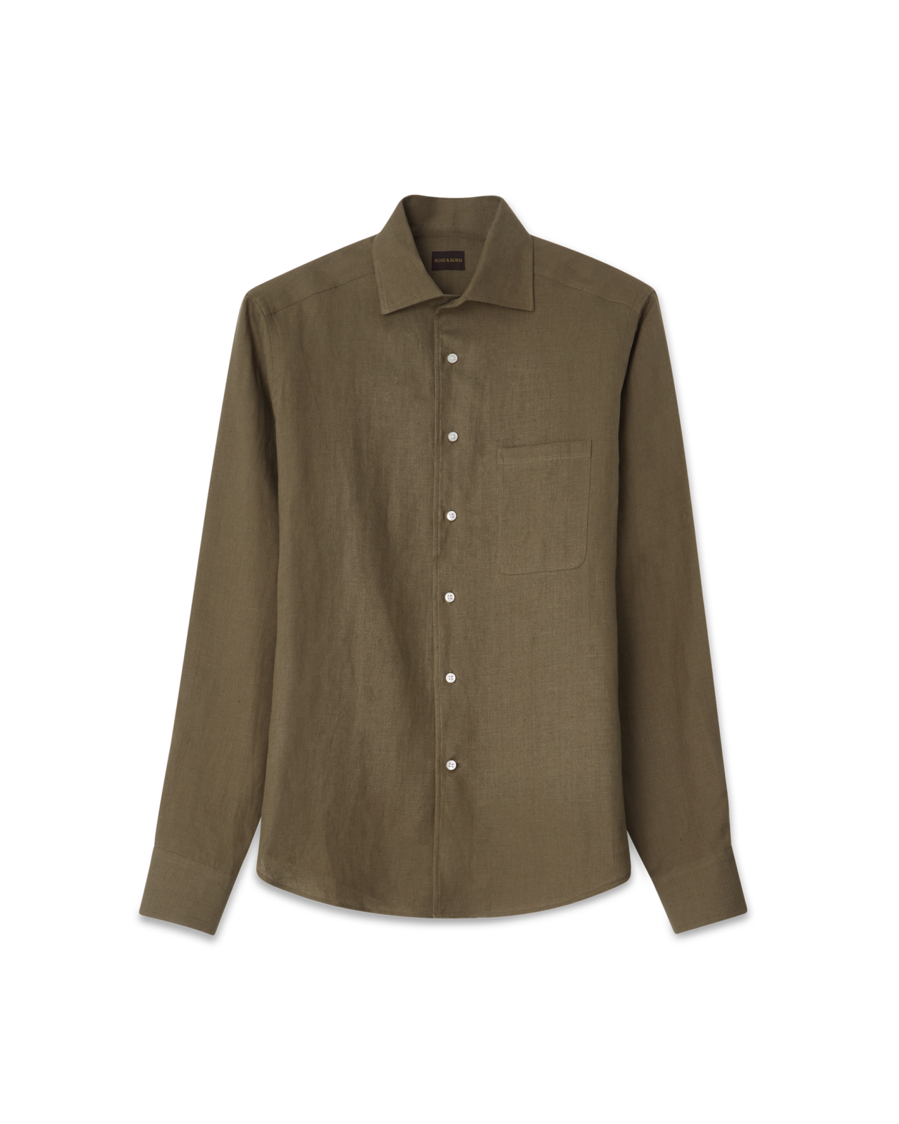 Linen One-Piece Shirt Green