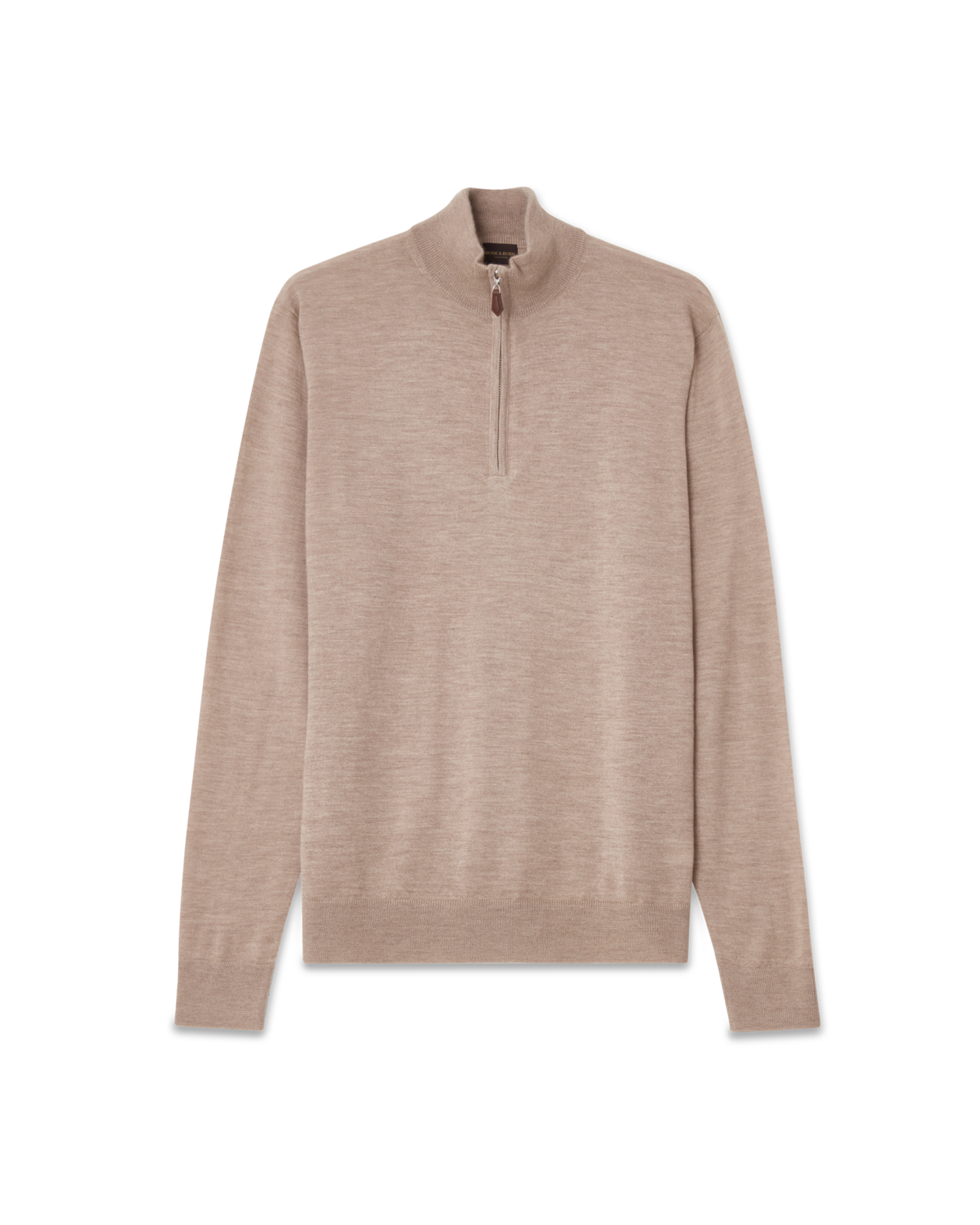 Cashmere Half-Zip Sweater Beige